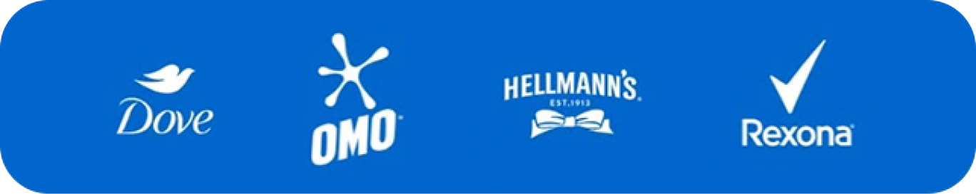 Dove, OMO, Hellmann's e Rexona